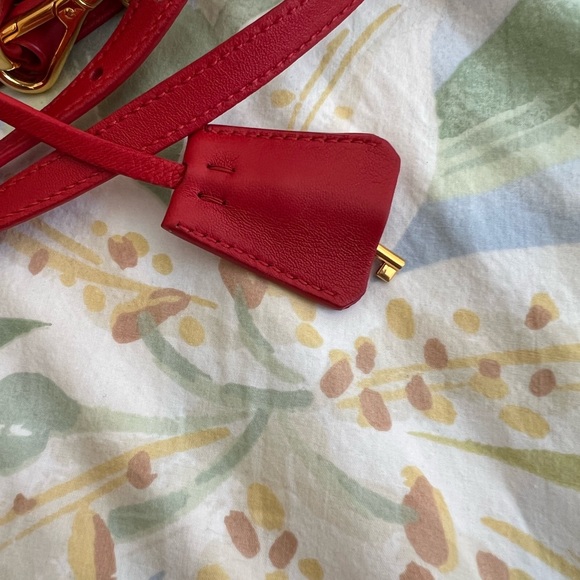 Prada Patina Dressy gaufre Red Leather Bag (rosso) - Picture 12 of 12